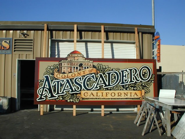 Hand Painted Signage for Atascadero
