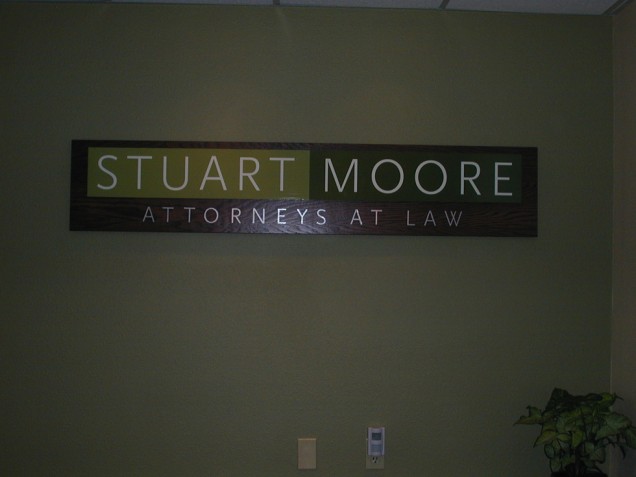 Interior Wall Signs for Stuart Moore, Attorneys at Law