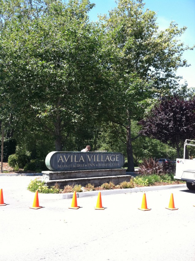 Sign Repair for Avila Village