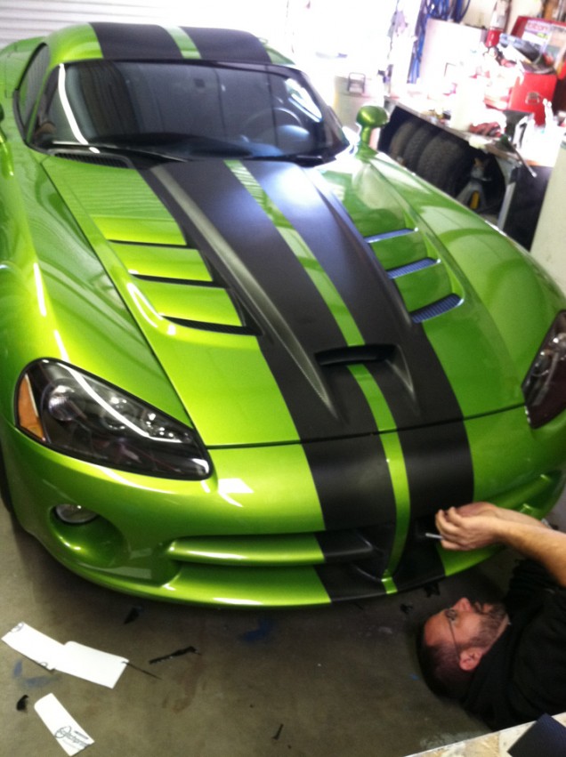 Dodge Viper Carbon Fiber Racing Stripes