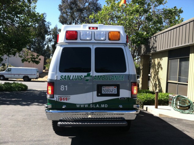Vehicle Lettering for San Luis Ambulance