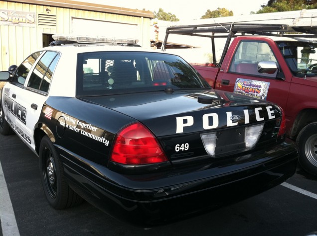 Police Vehicle Lettering for Paso Robles
