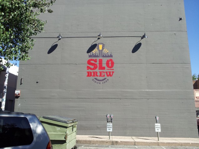 Hand Painted Wall Signs for SLO Brew