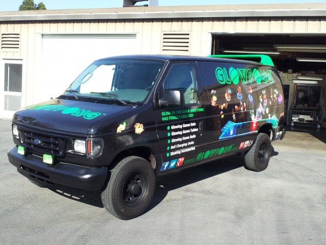 Full Vehicle Wrap for Glow Pong