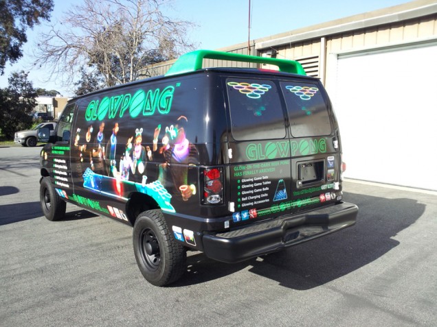 Full Vehicle Wrap for Glow Pong