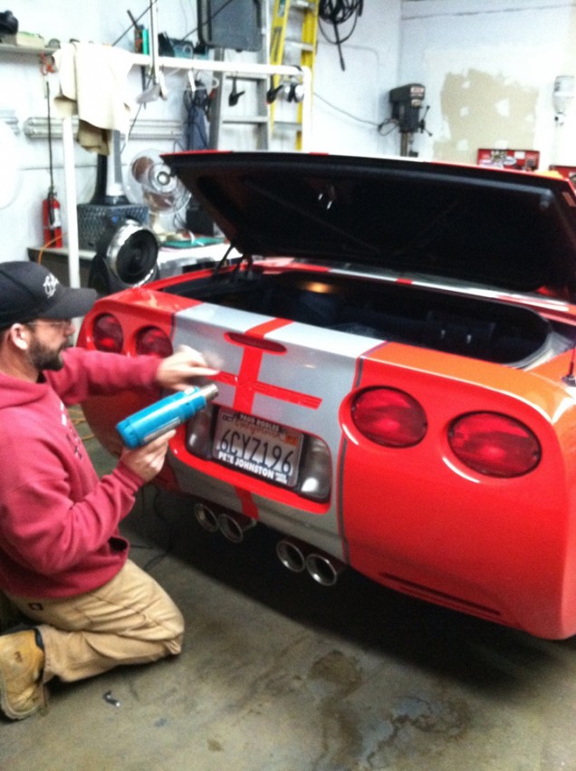 Racing Stripes for a 2003 50th Anniversary Corvette