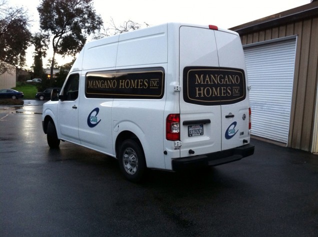 Van Lettering for Mangano Homes