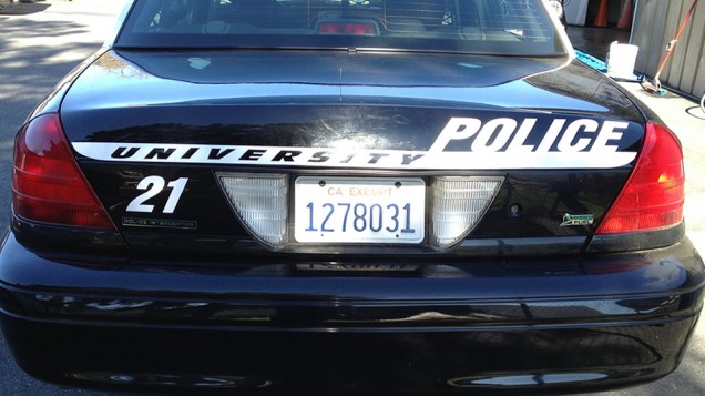 Fleet Vehicle Lettering for Cal Poly PD