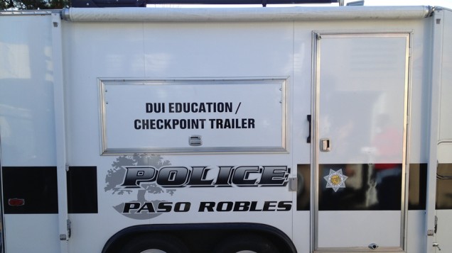 Trailer Lettering for Paso Robles Police Department
