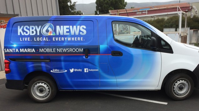 Partial Van Vehicle Wrap for KSBY