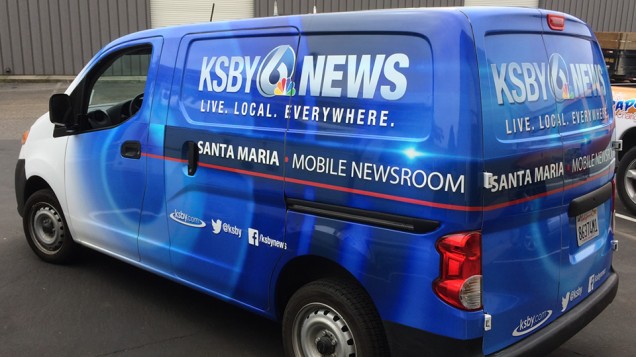 Partial Van Vehicle Wrap for KSBY