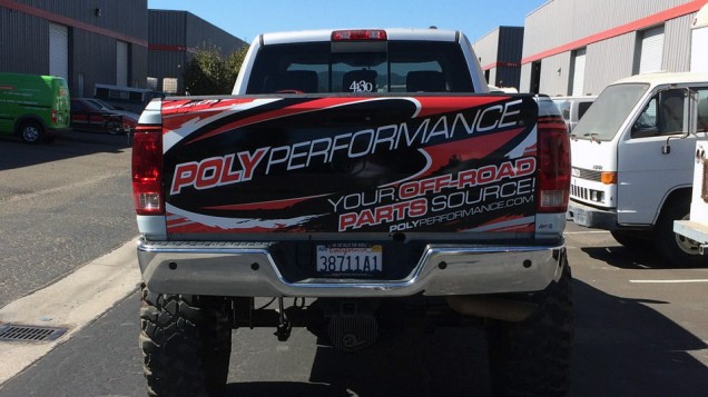 Partial Truck Wrap for Poly Performance