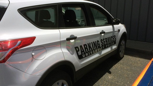 Reflective Vehicle Lettering for Cal Poly