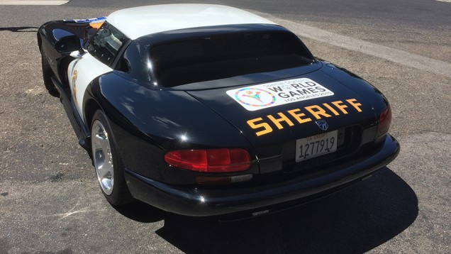 Sheriff's Dodge Viper Vehicle Graphics Special Olympics 2015 in Los Angeles