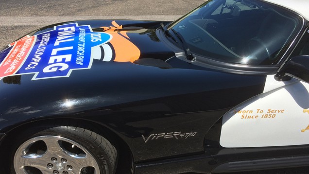 Sheriff's Dodge Viper Vehicle Graphics Special Olympics 2015 in Los Angeles