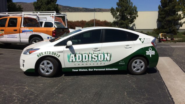Addison Car Wrap and Lettering