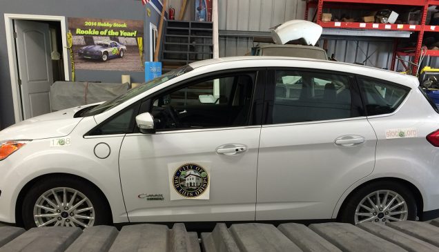 Fleet Vehicle Lettering on Ford C Max for City of SLO