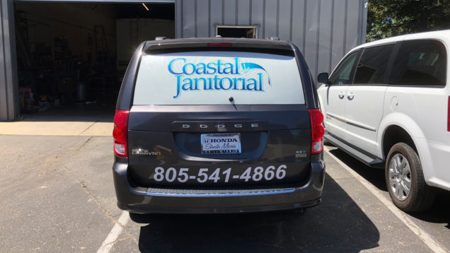 Coastal Janitorial Fleet Lettering