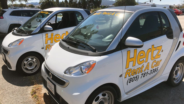 Hertz Car Rental Vehicle Lettering