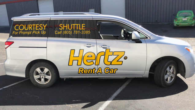 Hertz Car Rental Vehicle Lettering