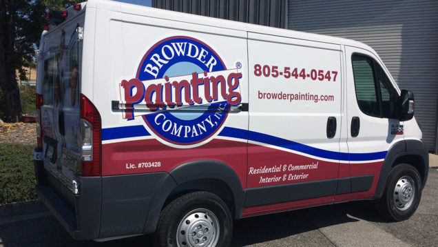 Browder Painting Partial Van Wrap