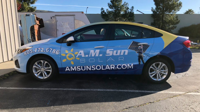 AM Sun Solar Vehicle Wraps